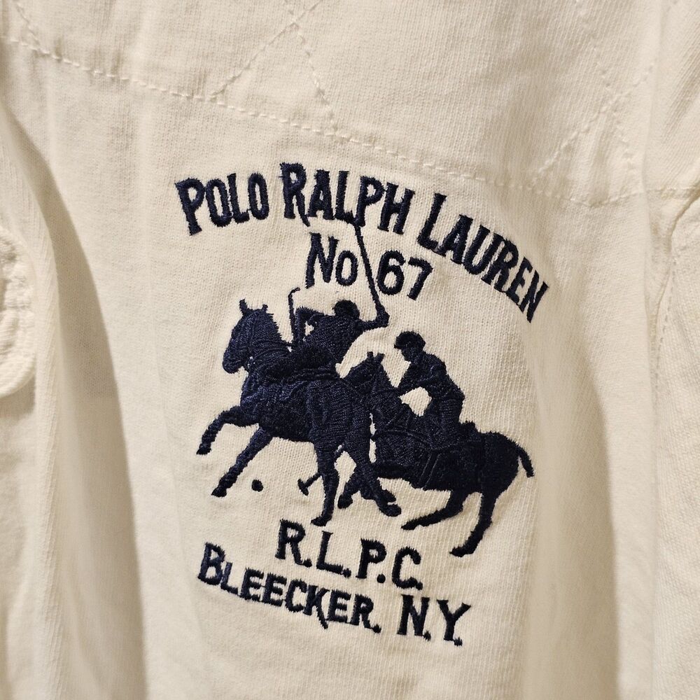 Vtg Polo Ralph Lauren Rugby Shirt Men Size XXL No. 67 R.L.P.C Bleecker N.Y. NWT - Picture 2 of 9